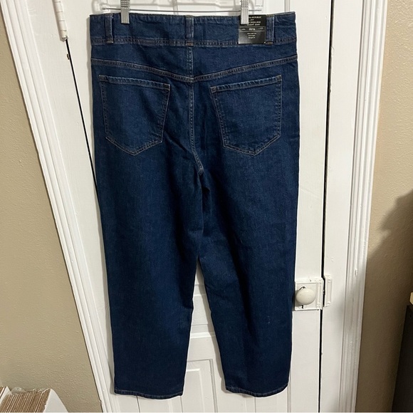 Banana Republic Factory Ultra High Rise Straight Jeans Dark Wash 16 33 Inches H2 - Picture 8 of 13